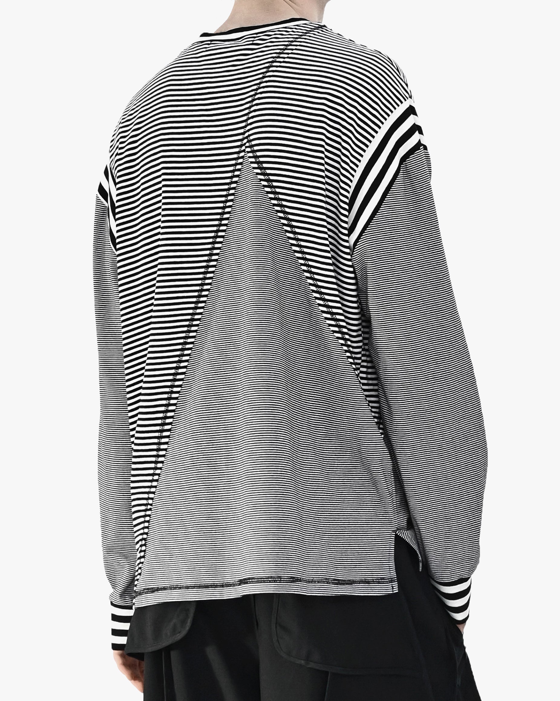 Striped Oversized Fit Long Sleeve T-shirt