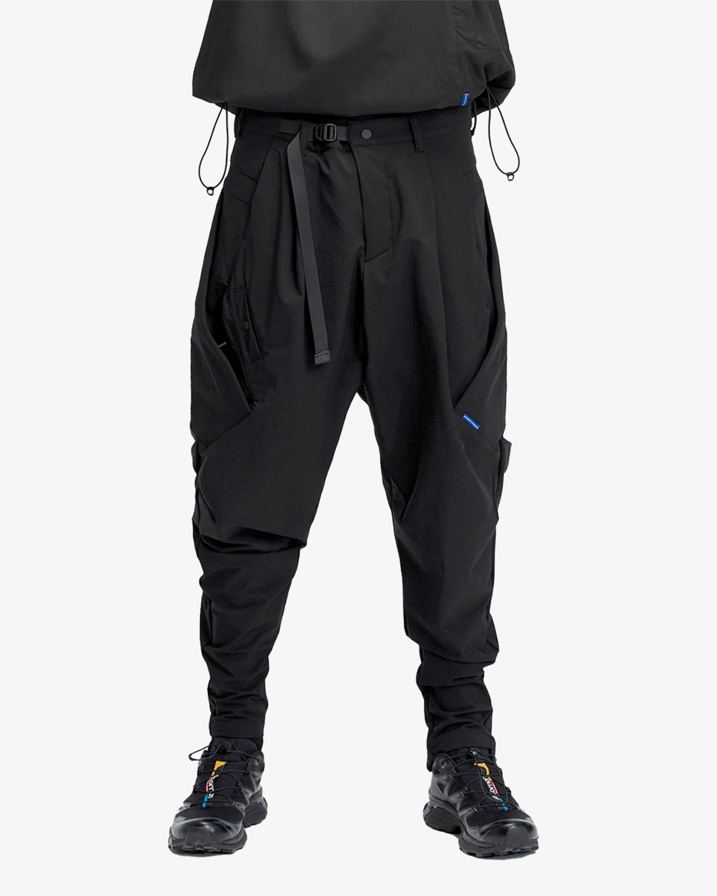 089 Multi Pleated Tapered Jogger Pants