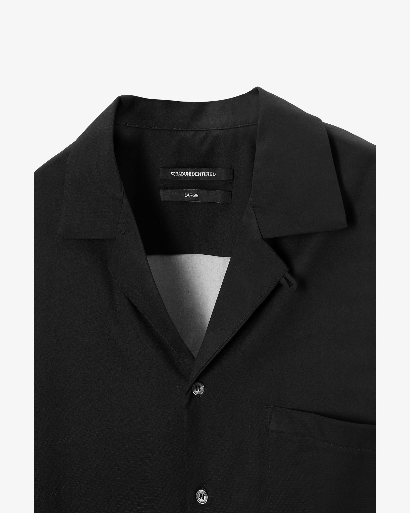 Abstract Print Gradient Shirt Black
