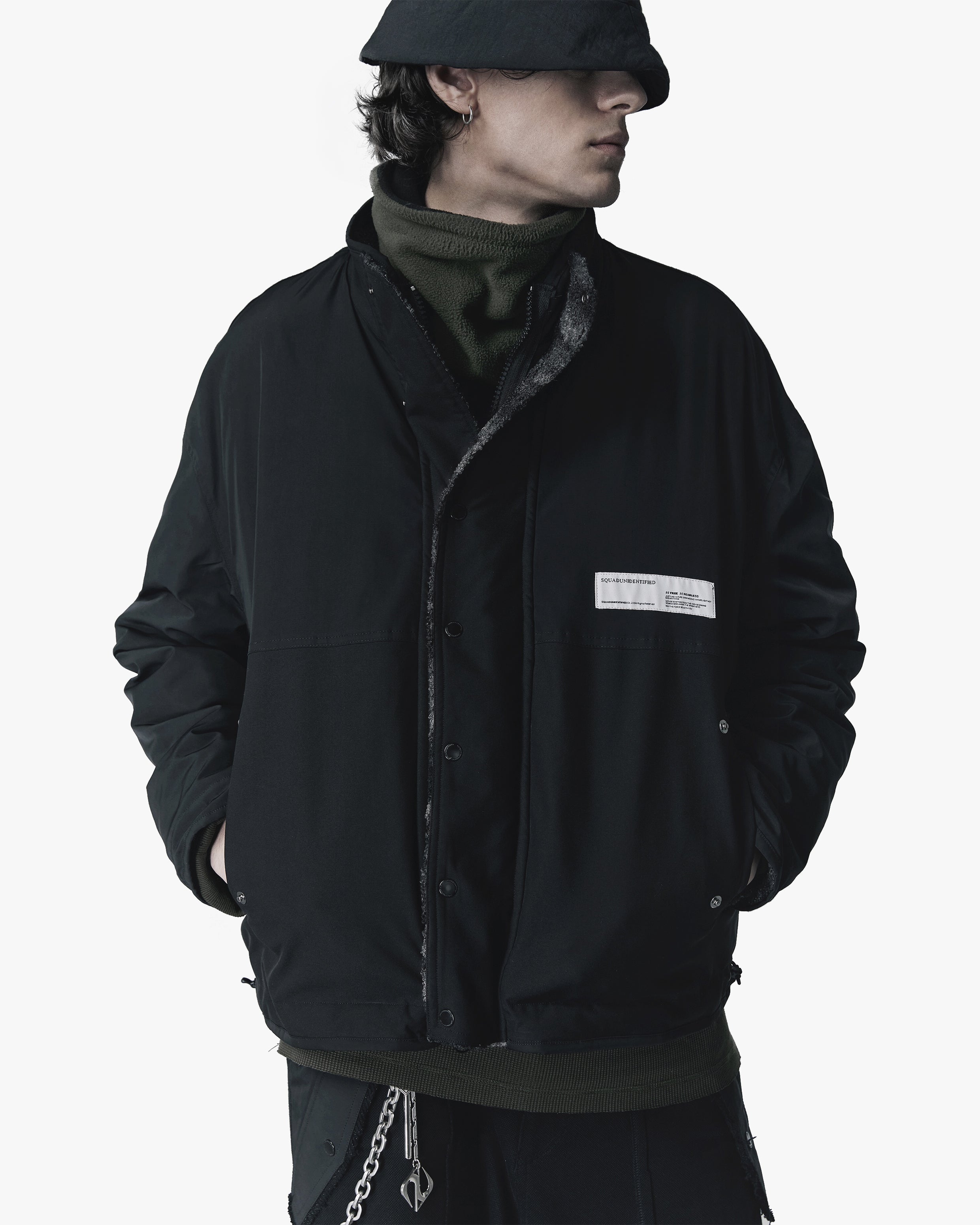 Reversible Sherpa Camo Zip Up Jacket