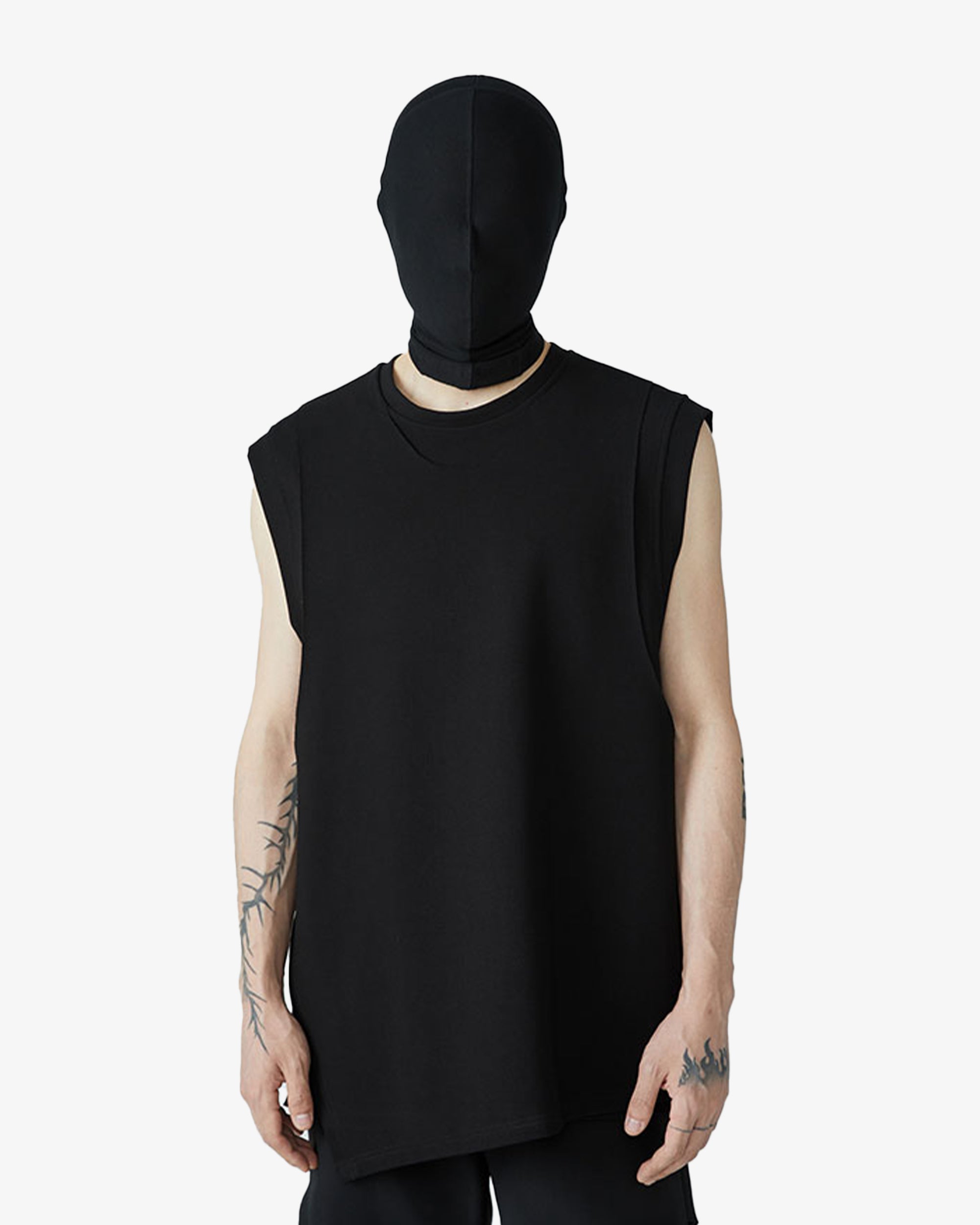Double layered Deconstructed Avant Garde Tank Top
