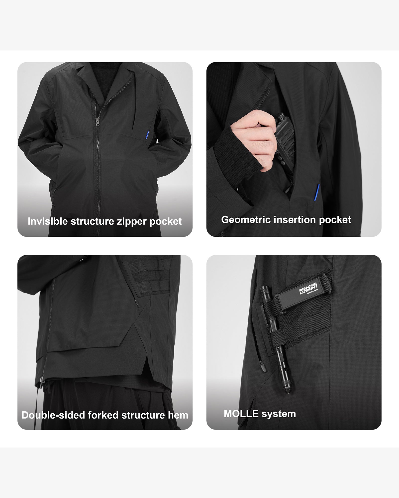P02 Transforming Water Repellent Blazer Jacket