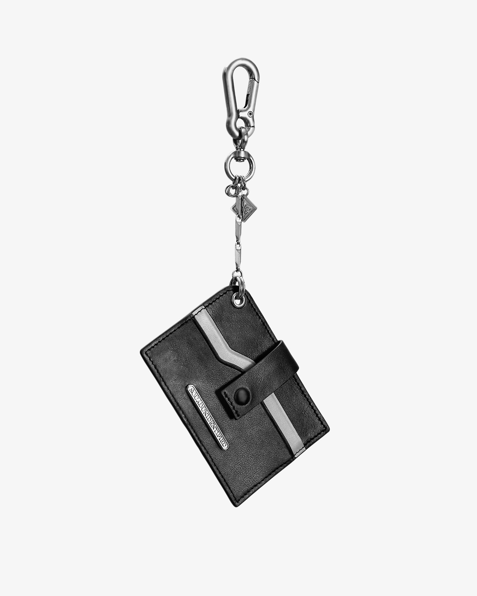 Leather Metal Carabiner Cardholder Wallet