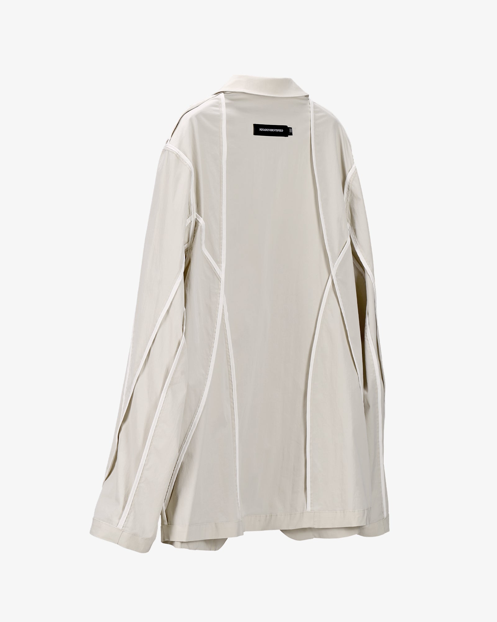 Reversible Deconstructed Blazer Jacket Cream White